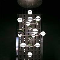 GRO Ring Chandelier by Lampadom - scale reference