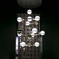 GRO Ring Chandelier by Lampadom - top view