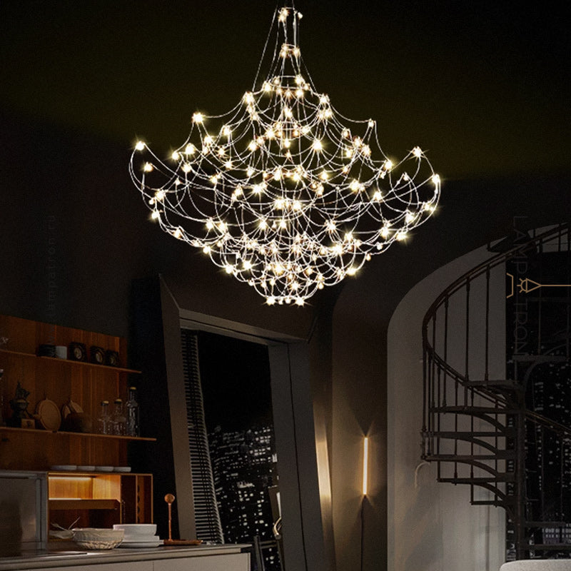 GUDVIN Chandelier by Lampadom - top view