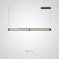 HAKVIN Linear Chandelier by Lampadom - side view