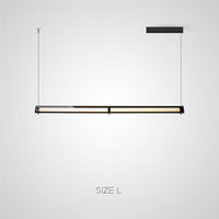 HAKVIN Linear Chandelier by Lampadom - close-up