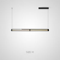 HAKVIN Linear Chandelier by Lampadom - top view