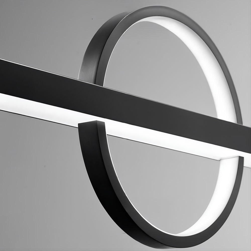 HALFRED Linear Chandelier by Lampadom - close-up