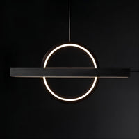 HALFRED Linear Chandelier by Lampadom - side view