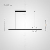 HALFRED Linear Chandelier by Lampadom - scale reference
