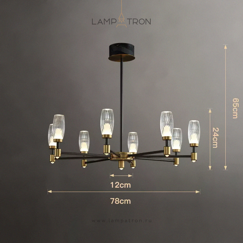 HELIUM A Chandelier by Lampadom - top view