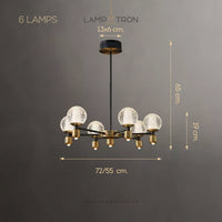 HELIUM B Chandelier by Lampadom - close-up