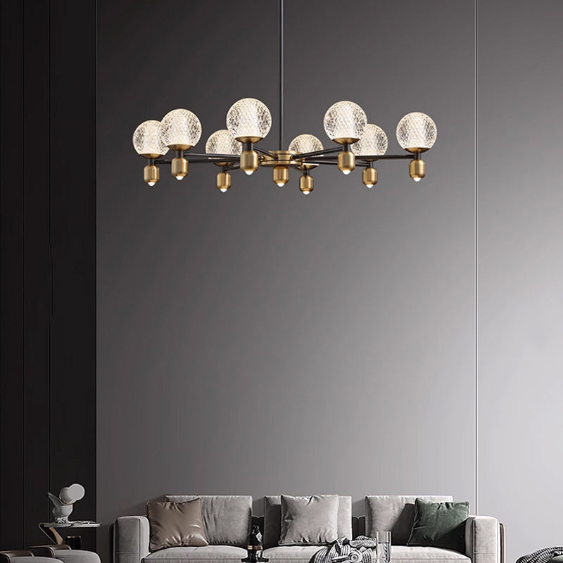 HELIUM B Chandelier by Lampadom - side view