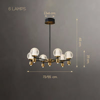 HELIUM B Chandelier by Lampadom - detail view
