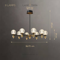 HELIUM B Chandelier by Lampadom - detail view