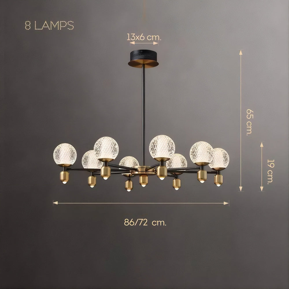 HELIUM B Chandelier by Lampadom - angle view