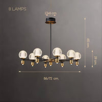 HELIUM B Chandelier by Lampadom - angle view