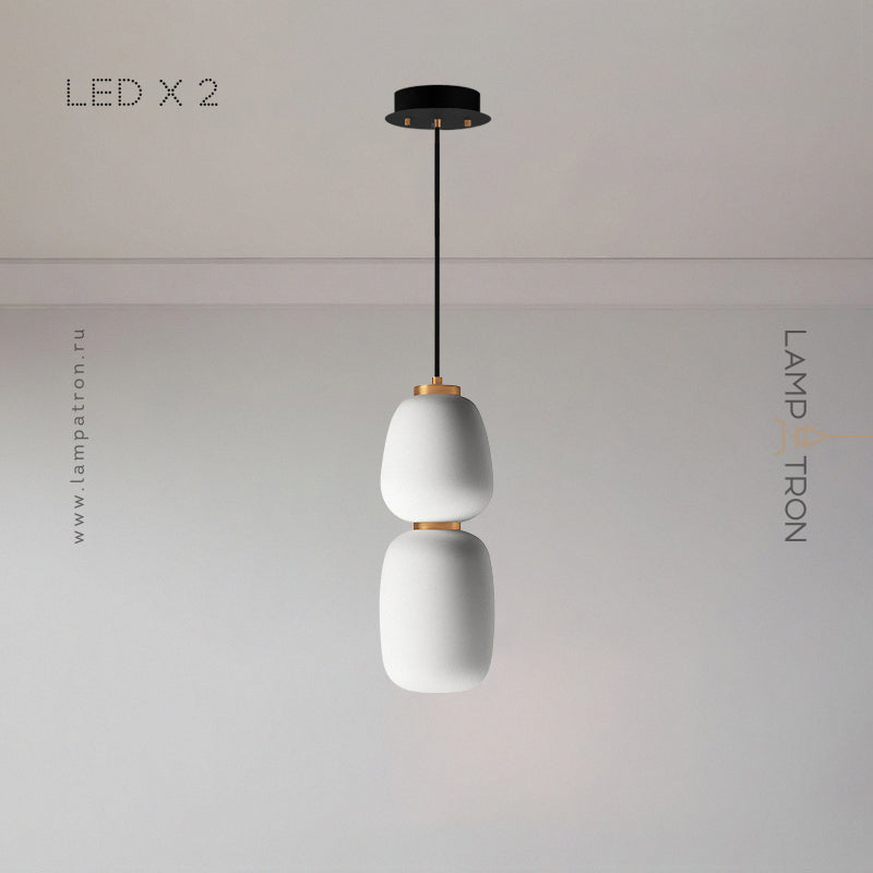 HEMING B Pendant by Lampadom - angle view