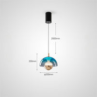 HENNEKE BRIGHT Pendant by Lampadom - scale reference