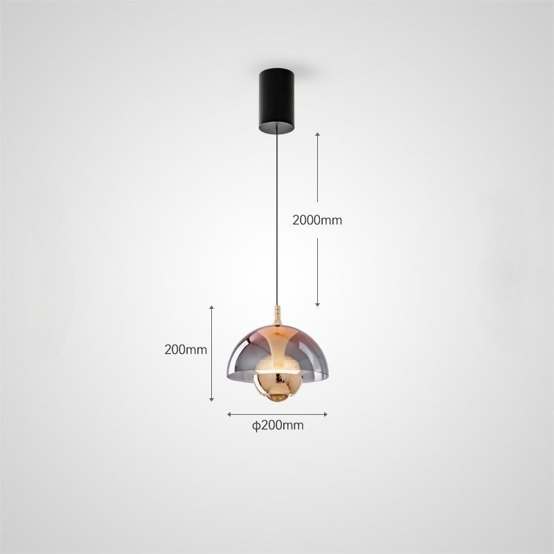 HENNEKE BRIGHT Pendant by Lampadom - side view