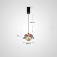 HENNEKE BRIGHT Pendant by Lampadom - side view