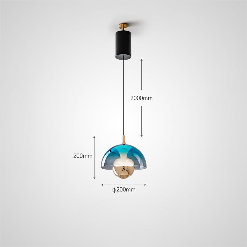 HENNEKE BRIGHT Pendant by Lampadom - side view