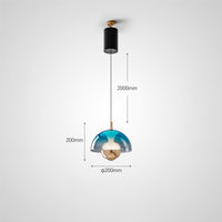 HENNEKE BRIGHT Pendant by Lampadom - side view