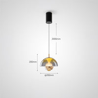 HENNEKE BRIGHT Pendant by Lampadom - scale reference