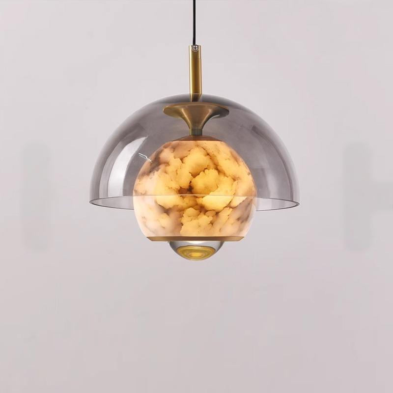 HENNEKE MARBLE pendant by Lampadom - scale reference