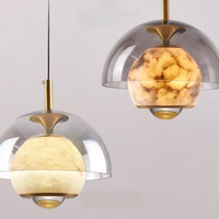 HENNEKE MARBLE pendant by Lampadom - angle view