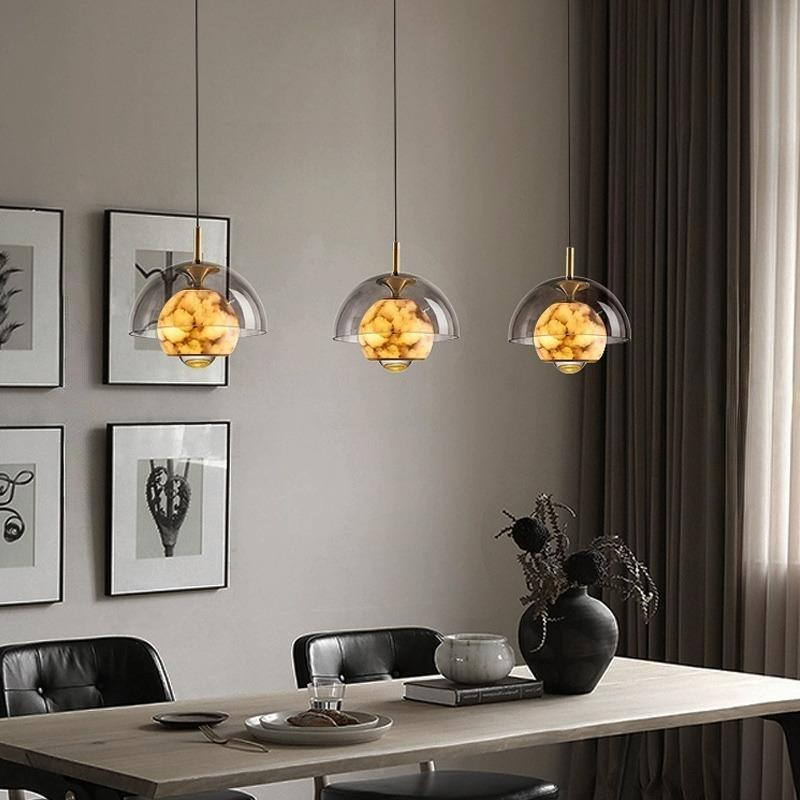 HENNEKE MARBLE pendant by Lampadom - close-up