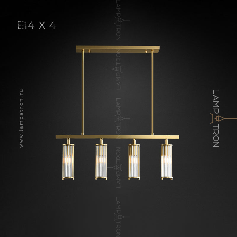 HILDIS Linear Chandelier by Lampadom - scale reference