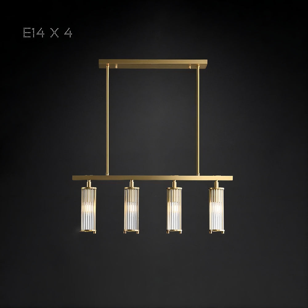 HILDIS Linear Chandelier by Lampadom - side view