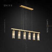 HILDIS Linear Chandelier by Lampadom - angle view