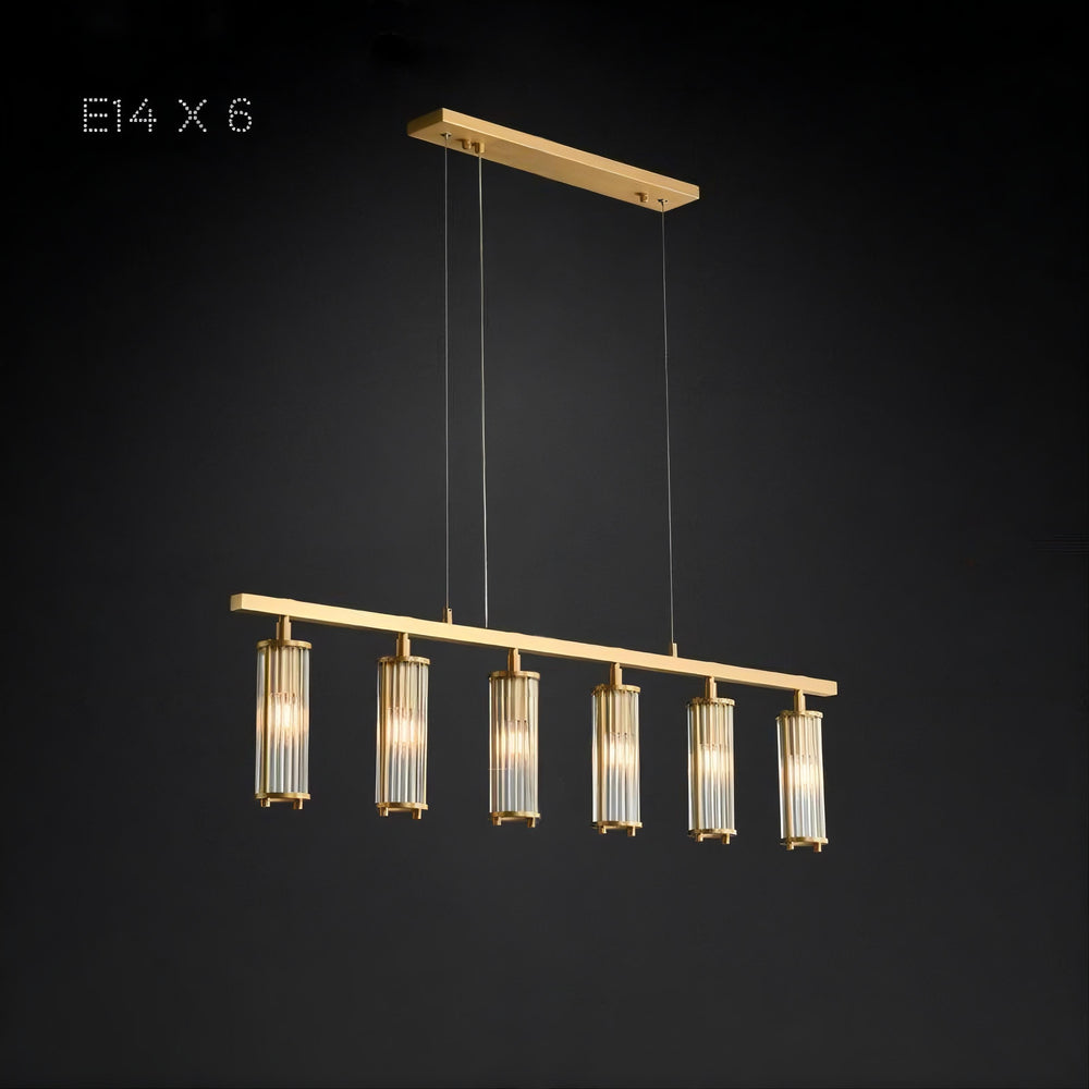 HILDIS Linear Chandelier by Lampadom - side view
