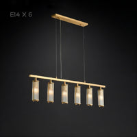 HILDIS Linear Chandelier by Lampadom - side view