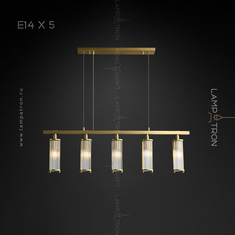 HILDIS Linear Chandelier by Lampadom - ambient shot