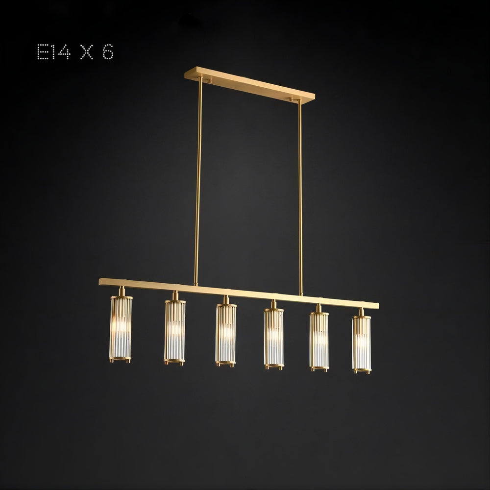 HILDIS Linear Chandelier by Lampadom - close-up