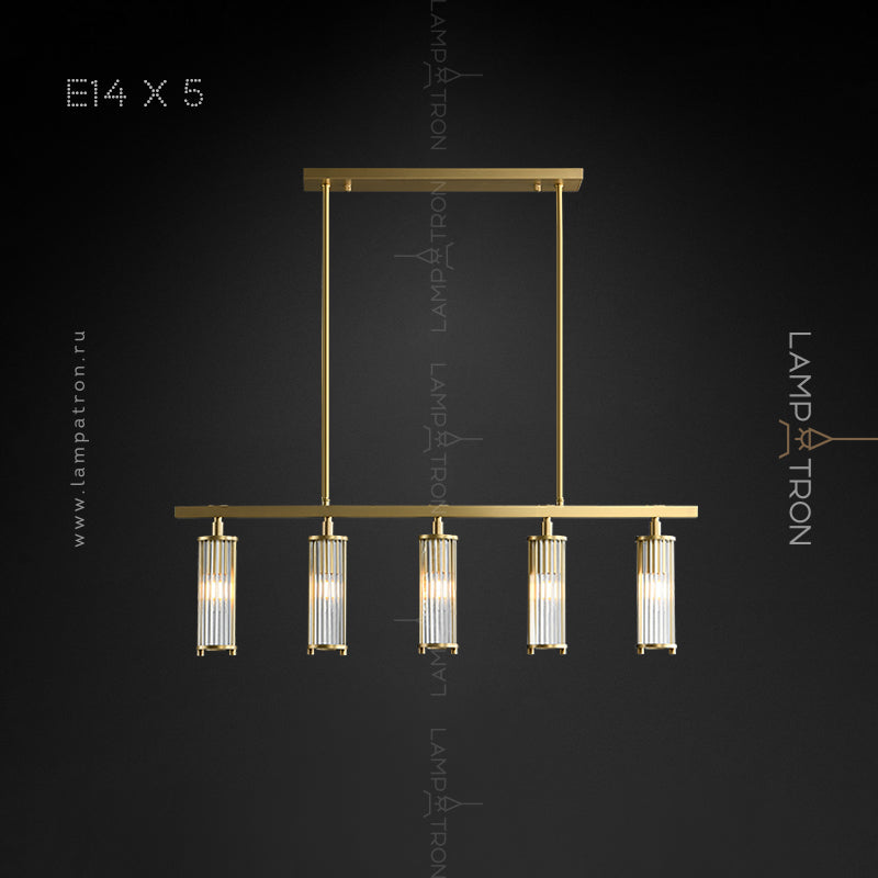 HILDIS Linear Chandelier by Lampadom - top view
