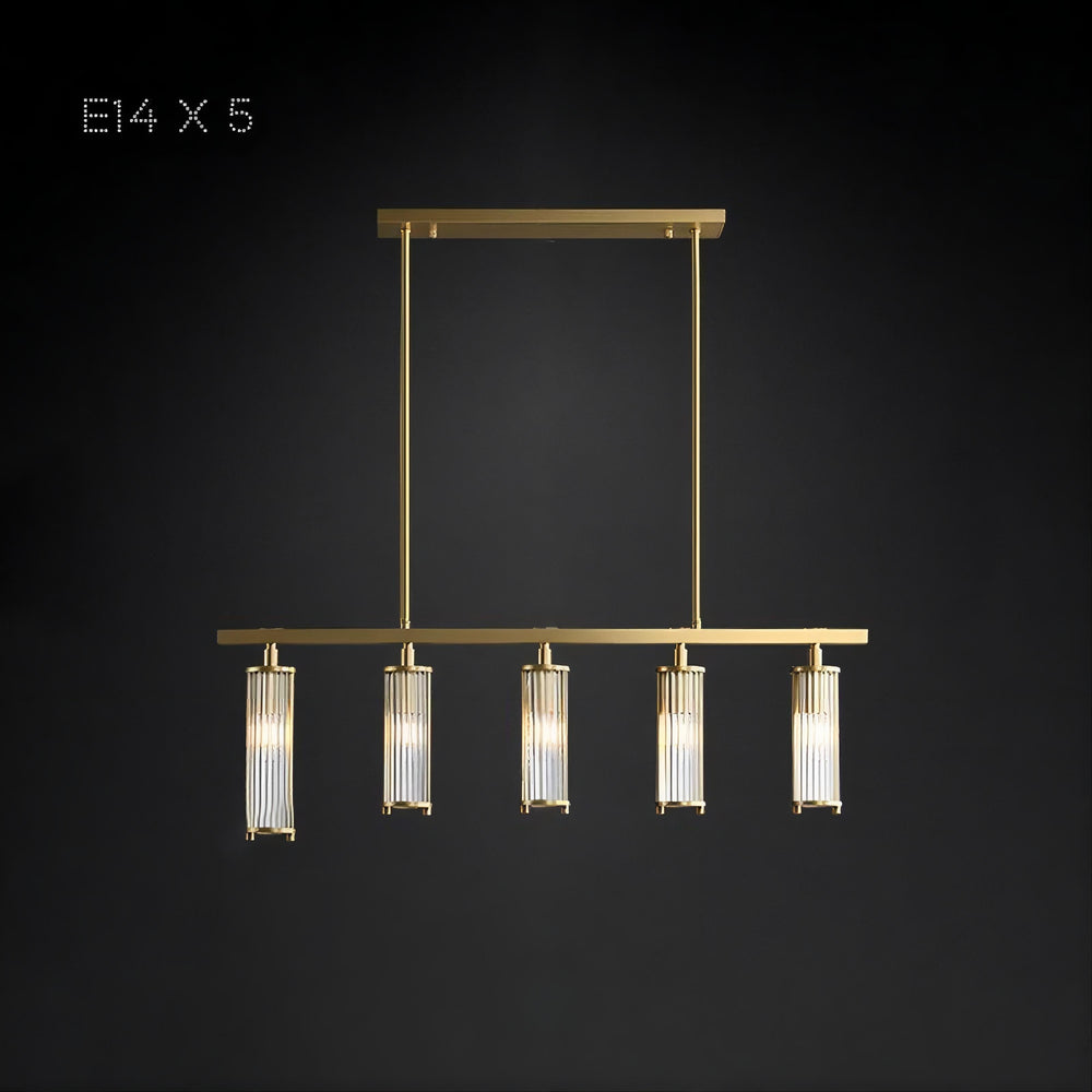 HILDIS Linear Chandelier by Lampadom - close-up
