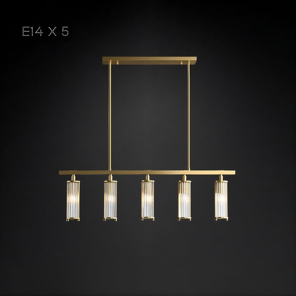 HILDIS Linear Chandelier by Lampadom - angle view