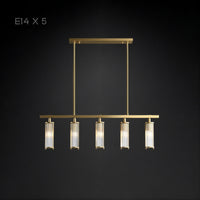 HILDIS Linear Chandelier by Lampadom - angle view