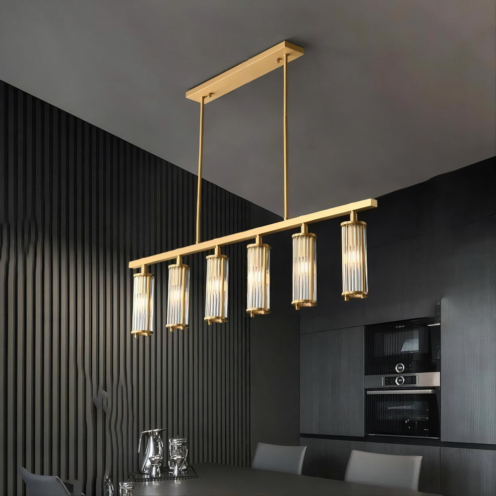 HILDIS Linear Chandelier by Lampadom - scale reference