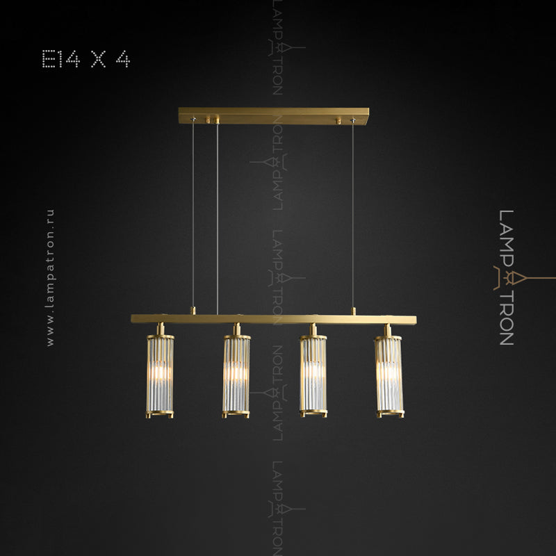 HILDIS Linear Chandelier by Lampadom - detail view