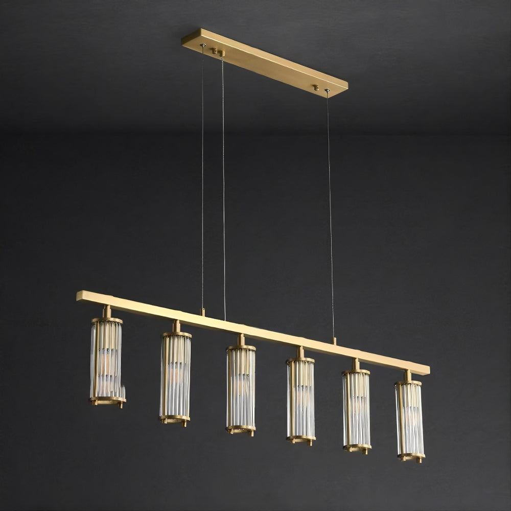 HILDIS Linear Chandelier by Lampadom - angle view