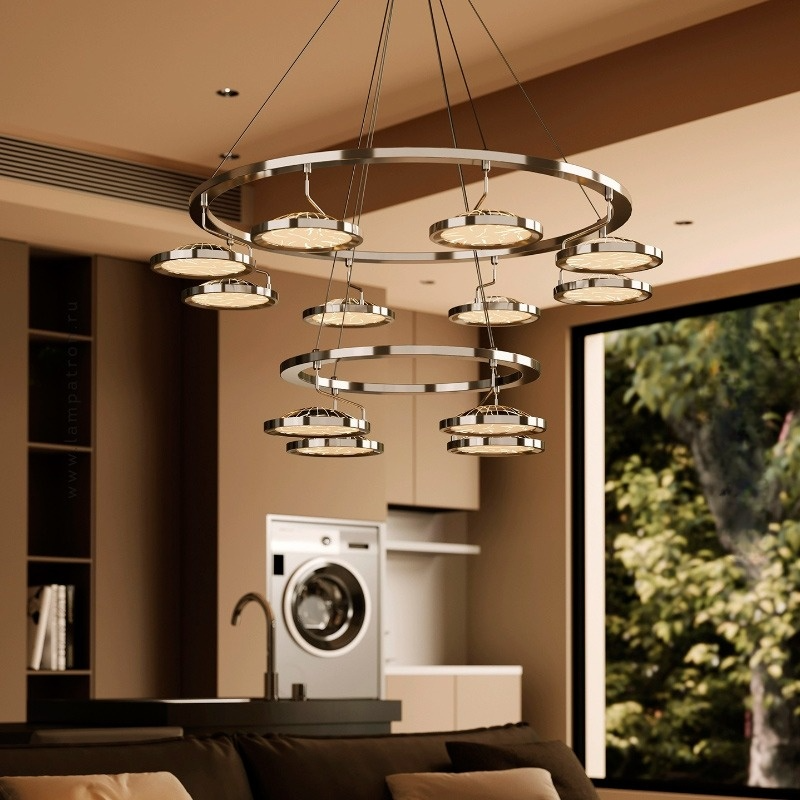 HOLGE RING Chandelier by Lampadom - scale reference