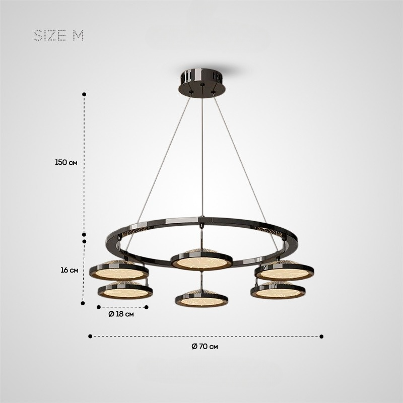 HOLGE RING Chandelier by Lampadom - ambient shot