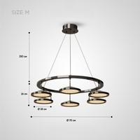 HOLGE RING Chandelier by Lampadom - ambient shot