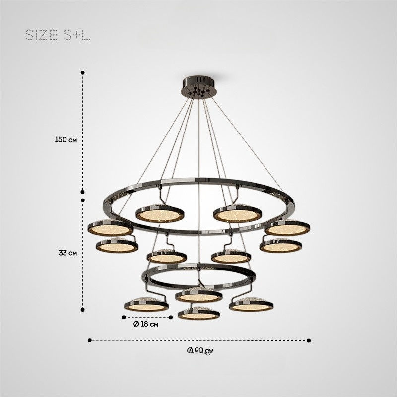 HOLGE RING Chandelier by Lampadom - detail view