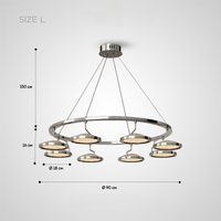 HOLGE RING Chandelier by Lampadom - angle view
