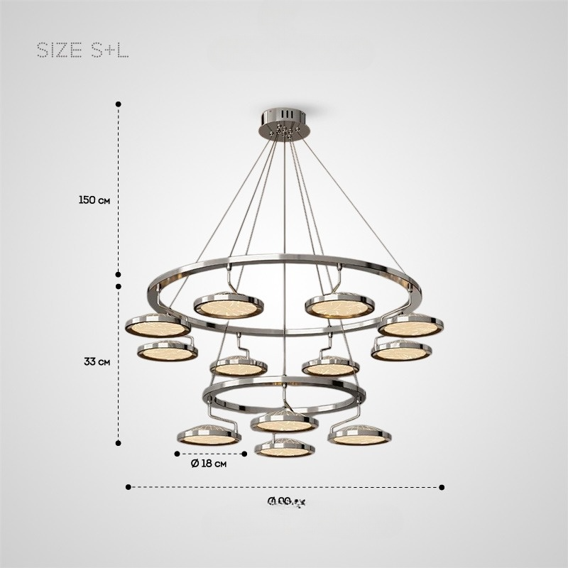 HOLGE RING Chandelier by Lampadom - close-up
