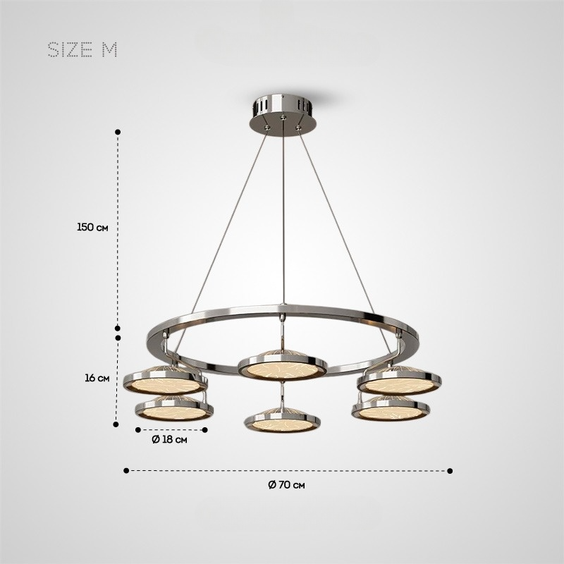 HOLGE RING Chandelier by Lampadom - top view