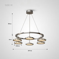 HOLGE RING Chandelier by Lampadom - top view