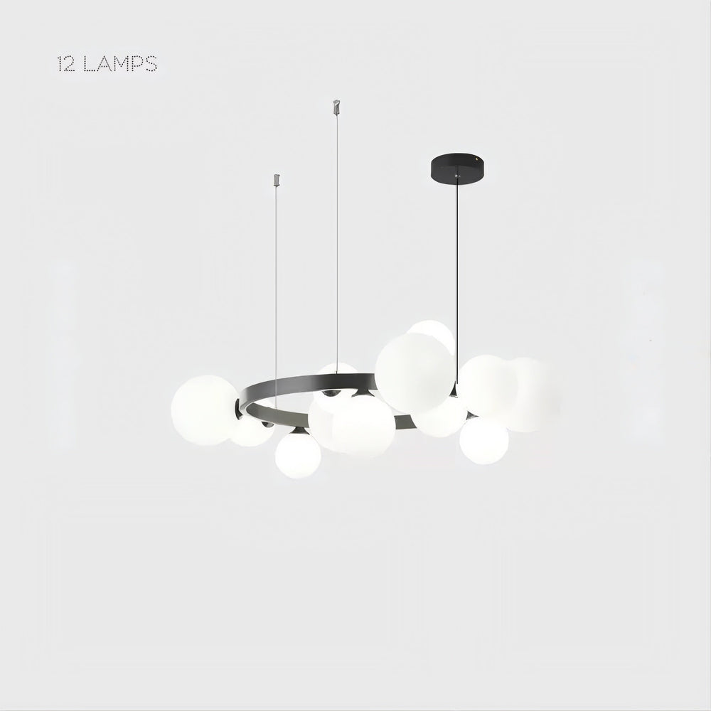 IDAR Ring Chandelier by Lampadom - side view