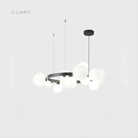 IDAR Ring Chandelier by Lampadom - side view